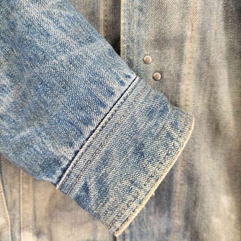 イサムカタヤマバックラッシュ ISAMU KATAYAMA BACKLASH COTTON 100%シルケット13.5ozデニム メンズ JPN:L