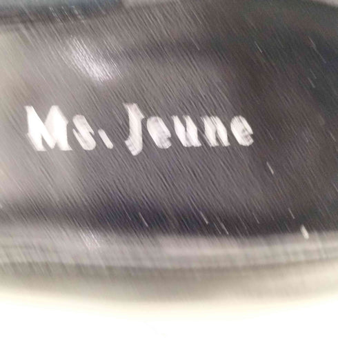 Ms.Jeune フェイクレザー ヒールパンプス レディース 22