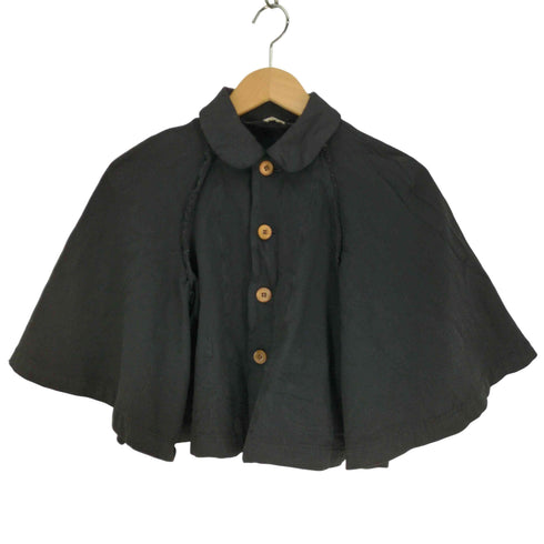 コムデギャルソンコムデギャルソン COMME des GARCONS COMME des GARCONS コムコム ポリ縮絨 インサイドアウト ケープスリーブ 丸襟 4B ジャケット レディース JPN:XS