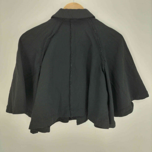 コムデギャルソンコムデギャルソン COMME des GARCONS COMME des GARCONS コムコム ポリ縮絨 インサイドアウト ケープスリーブ 丸襟 4B ジャケット レディース JPN:XS