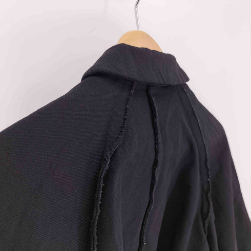 コムデギャルソンコムデギャルソン COMME des GARCONS COMME des GARCONS コムコム ポリ縮絨 インサイドアウト ケープスリーブ 丸襟 4B ジャケット レディース JPN:XS