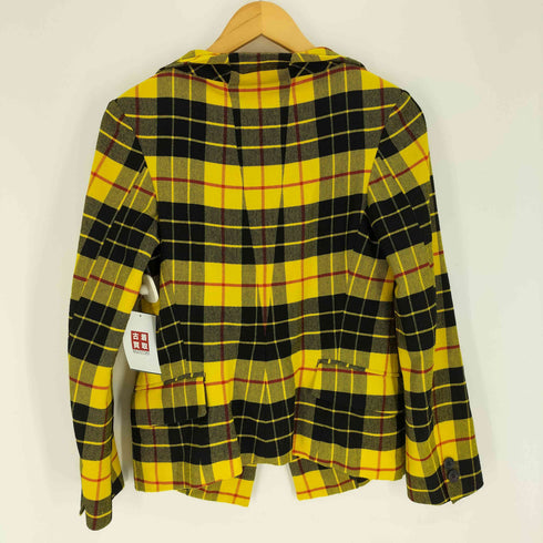 ジュンヤワタナベコムデギャルソン JUNYA WATANABE COMME des GARCONS AD2006 2006AW タータンチェック シングルブレスト 1B テーラード ジャケット レディース SS
