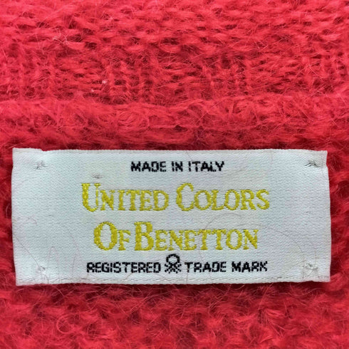 ユナイテッドカラーズオブベネトン UNITED COLORS OF BENETTON MADE IN ITALY 90s モックネックモヘアニット メンズ