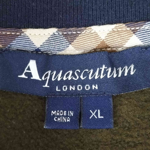 アクアスキュータム AQUASCUTUM 刺繍ロゴ クルーネックスウェット メンズ XL