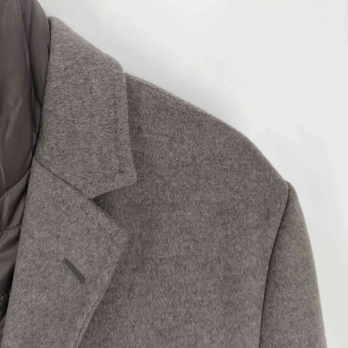 ヘルノ Herno PIACENZA DROPGLIDE Cashmere Chester ライナー中綿ベスト カシミヤ チェスターコート メンズ EUR:50