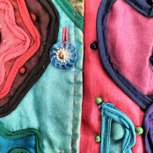 ANAGE ビジュー装飾刺繍デザインジャケット メンズ