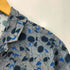 ランバン LANVIN ビスコース100 サメ総柄 開襟シャツ メンズ 38