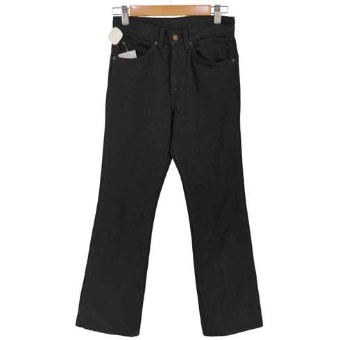リーバイス Levis アメリカ製 ボタン裏23刻印 42TALONジップ 後染め ブラックデニム レディース 記載無し