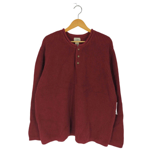 エルエルビーン L.L.Bean ヘンリーネック コットン ニット メンズ XXL