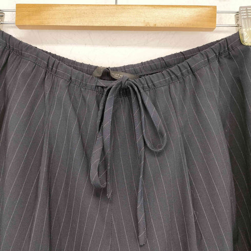 ザラ ZARA ZW COLLECTION PINSTRIPED BALLOON TROUSERS ドローコード ワイド 2タック イージースラックス レディース JPN:S