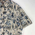 Hilo Hattie スリランカ製 亀 ギター 総柄 コットン アロハシャツ メンズ import:XL