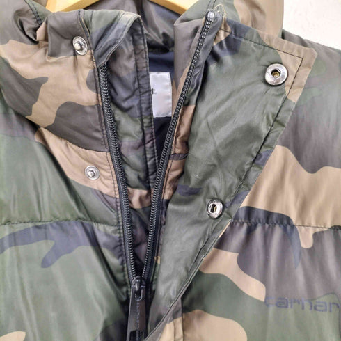 カーハートワークインプログレス Carhartt WIP DEMING JACKET カモ柄 ダウンジャケット メンズ S