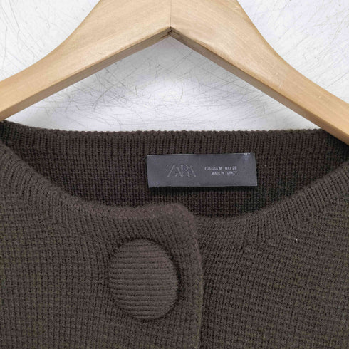 ザラ ZARA ショート丈ニットカーディガン レディース import:M