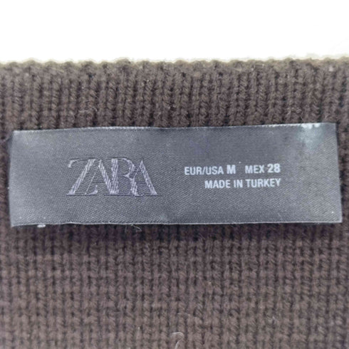 ザラ ZARA ショート丈ニットカーディガン レディース import:M