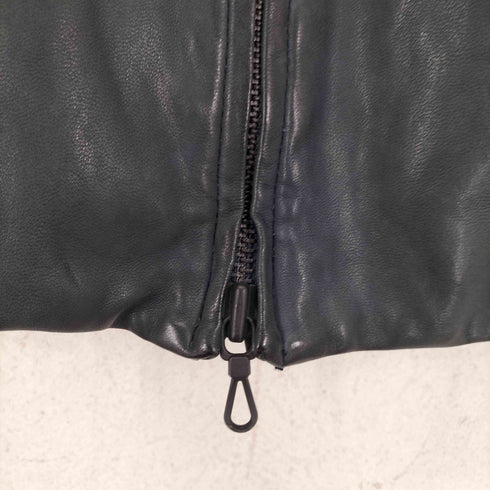 モルガンオム MORGAN HOMME lamb leather山羊革 染加工 シングルライダースジャケット メンズ import:M