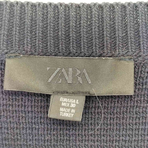 ザラ ZARA シェルモチーフボタン カーディガン レディース import:L