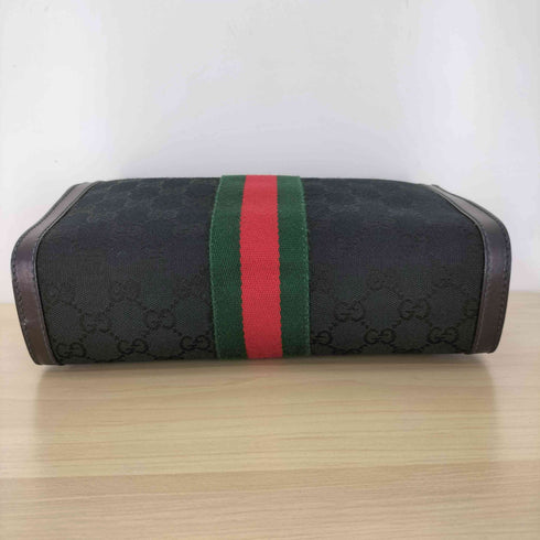 グッチ GUCCI PARFUMUS 70-80S OLD イタリア製 シェリーライン GG キャンバス モノグラム ショルダーバッグ レディース