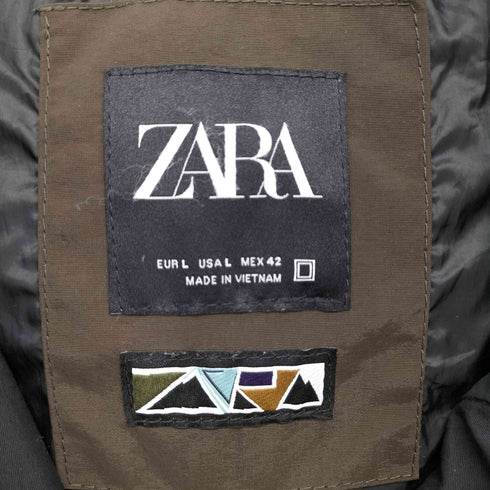 ザラ ZARA ジップアップ ナイロンジャケット メンズ import:L