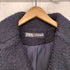 ザラ ZARA フェイクボア ダブルブレスト 金ボタン チェスターコート レディース import:S