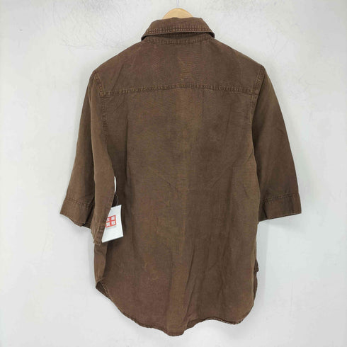 ザラ ZARA ヴィンテージ加工 ショートスリーブ デニムシャツ レディース import:XS