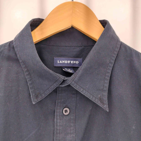 ランズエンド LANDS END 企業ロゴ L/S ワークシャツ メンズ import:L