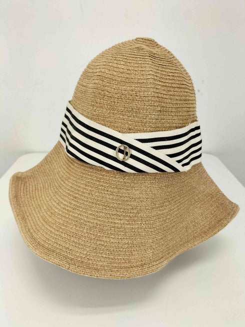 シャポードオー ChapeaudO PaperBraid Capeline ペーパーブレードケープリン ストローハット 麦わら帽子 レディース 57.5cm