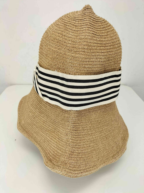 シャポードオー ChapeaudO PaperBraid Capeline ペーパーブレードケープリン ストローハット 麦わら帽子 レディース 57.5cm