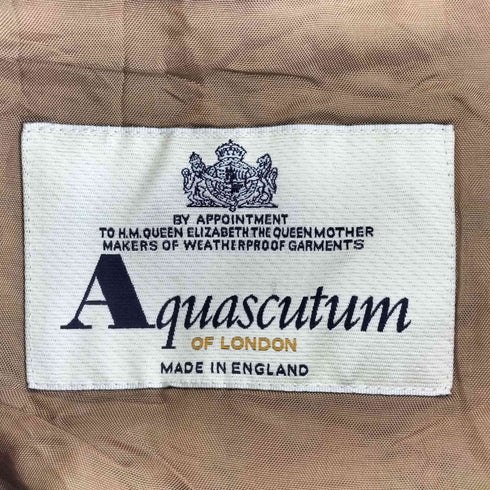 アクアスキュータム AQUASCUTUM ライナー付比翼コート メンズ JPN:44