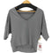 ルルレモン lululemon クロップドvネックTシャツ レディース