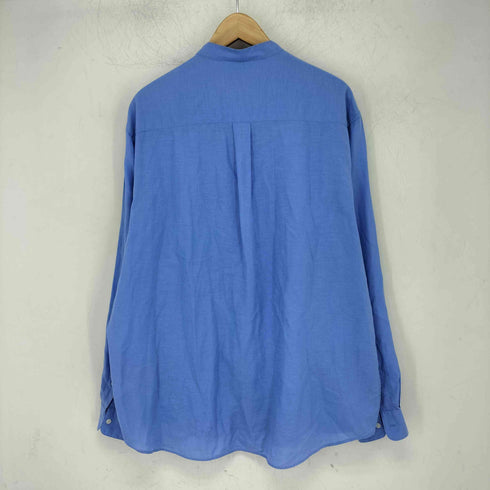 ユナイテッドアローズグリーンレーベルリラクシング UNITED ARROWS green label relaxing イージーリネン ジャストルーズ バンドカラーシャツ メンズ JPN:L