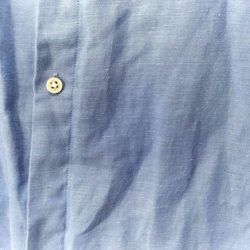 ユナイテッドアローズグリーンレーベルリラクシング UNITED ARROWS green label relaxing イージーリネン ジャストルーズ バンドカラーシャツ メンズ JPN:L