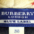 バーバリーロンドン BURBERRY LONDON ホース刺繍 カシミヤ混 ウール ボーダー 裾リボン Vネックニット レディース JPN:38
