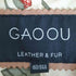 GAOOU ラムレザー 裏地花柄 チャイナボタン レザージャケット レディース 160/84A