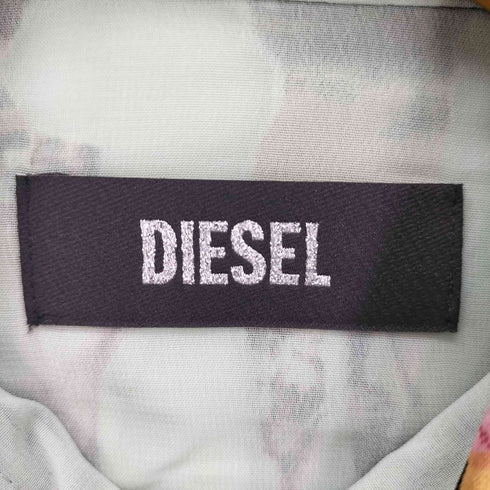 ディーゼル DIESEL 総柄 シルク シアー ワーク シャツ レディース