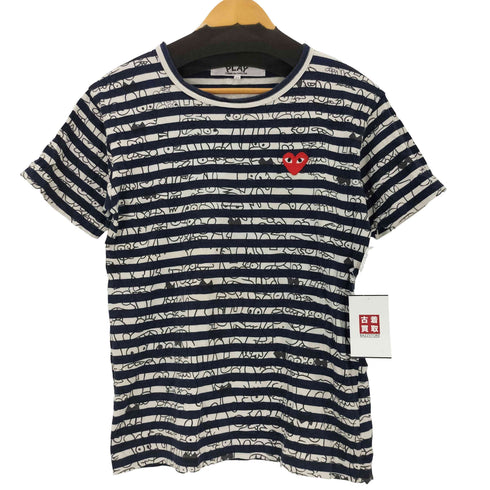 プレイコムデギャルソン PLAY COMME des GARCONS AD2009 キャラクタープリントボーダーTシャツ メンズ JPN:M