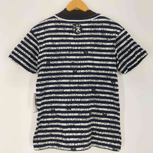 プレイコムデギャルソン PLAY COMME des GARCONS AD2009 キャラクタープリントボーダーTシャツ メンズ JPN:M
