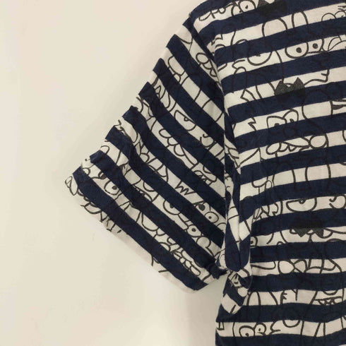 プレイコムデギャルソン PLAY COMME des GARCONS AD2009 キャラクタープリントボーダーTシャツ メンズ JPN:M