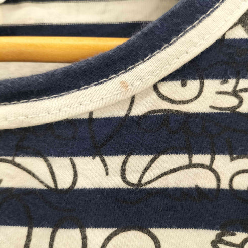 プレイコムデギャルソン PLAY COMME des GARCONS AD2009 キャラクタープリントボーダーTシャツ メンズ JPN:M