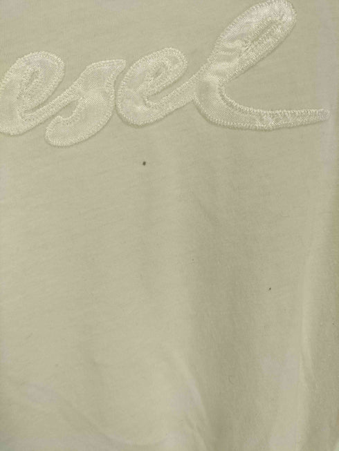 ディーゼル DIESEL フロント刺繍七分袖カットソー Y2K レディース S