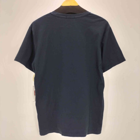 ブラックレーベルクレストブリッジ BLACK LABEL CRESTBRIDGE チェックパッチワーククルーネックTシャツ メンズ import:L