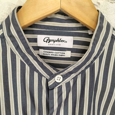 ジムフレックス GYMPHLEX COMBED COTTON バンドカラーシャツ メンズ 14