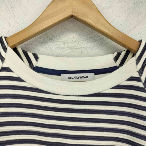 アイディーデイリーウェア ID DAILYWEAR ボーダー クルーネック Tシャツ メンズ
