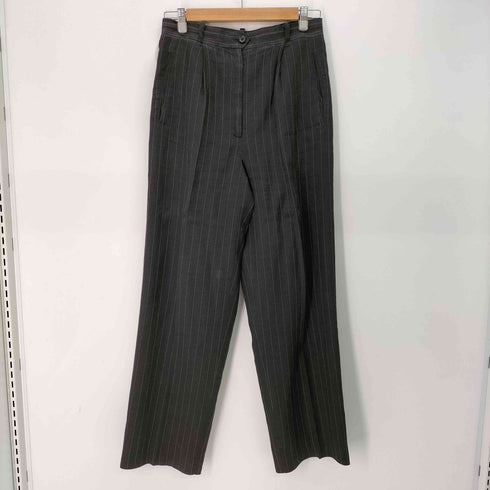 サックスフィフスアベニュー SAKS FIFTH AVENUE ピンストライプ リネン混 4B テーラードジャケット スラックス セットアップ レディース 6