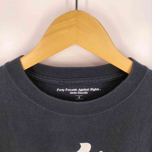 フォーティーパーセントアゲインストライツ FORTY PERCENTS AGAINST RIGHTS FPARプリント S/S クルーネック Tシャツ メンズ JPN:2