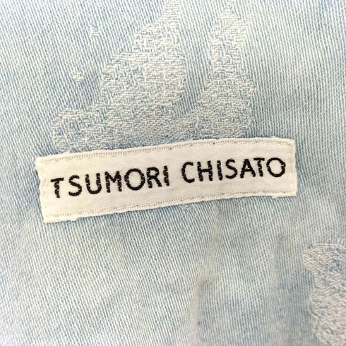 ツモリチサト TSUMORI CHISATO 蝶柄刺繍 デニムサロペット レディース 1