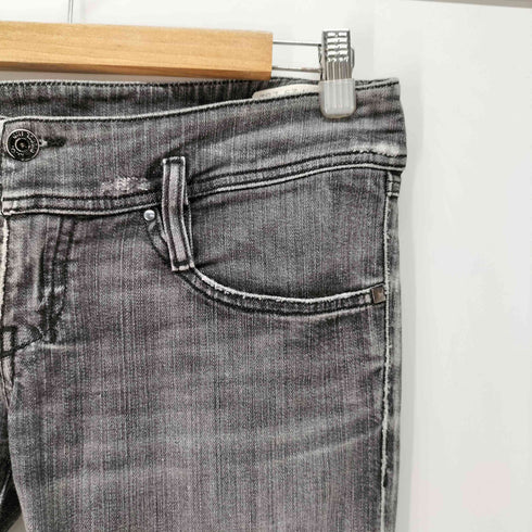 ディーゼル DIESEL MATIC Y2K ローライズ レザーパッチ ダメージ デニム パンツ メンズ W29 L32