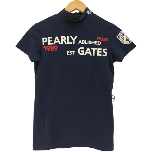 パーリーゲイツ PEARLY GATES モックネック S/S プリントTシャツ レディース 0