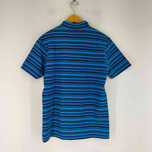 ラバンスポーツ LANVIN SPORT ボーダー ハーフジップ ポロシャツ メンズ US:40