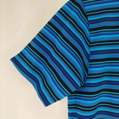 ラバンスポーツ LANVIN SPORT ボーダー ハーフジップ ポロシャツ メンズ US:40