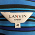 ラバンスポーツ LANVIN SPORT ボーダー ハーフジップ ポロシャツ メンズ US:40